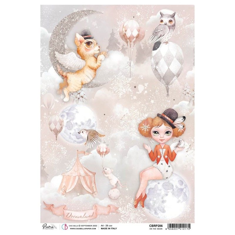 Rice Paper A4 Piuma On the moon