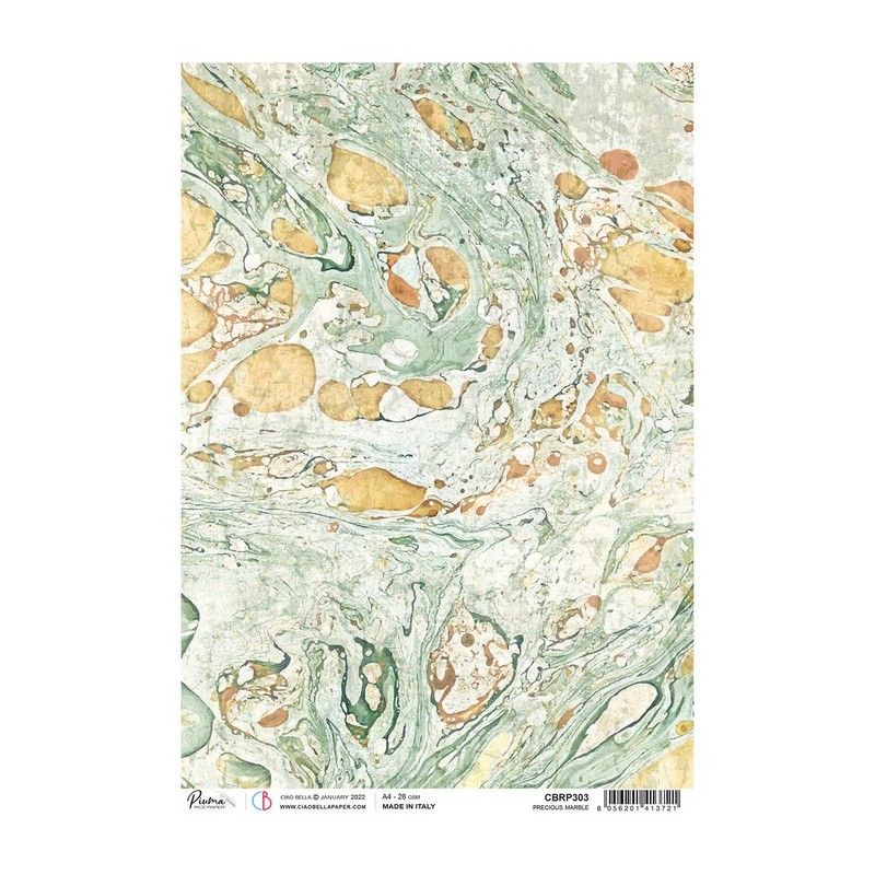 Rice Paper A4 Piuma Precious Marble