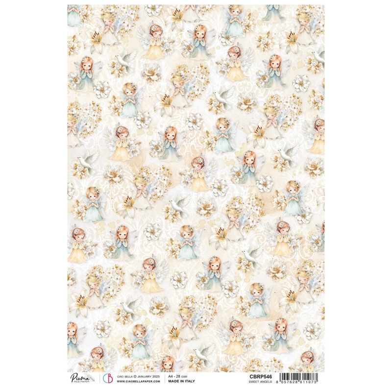 Rice Paper A4 Sweet angels