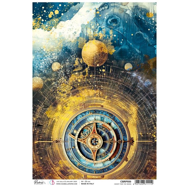 Rice Paper A4 Shoot for the moon