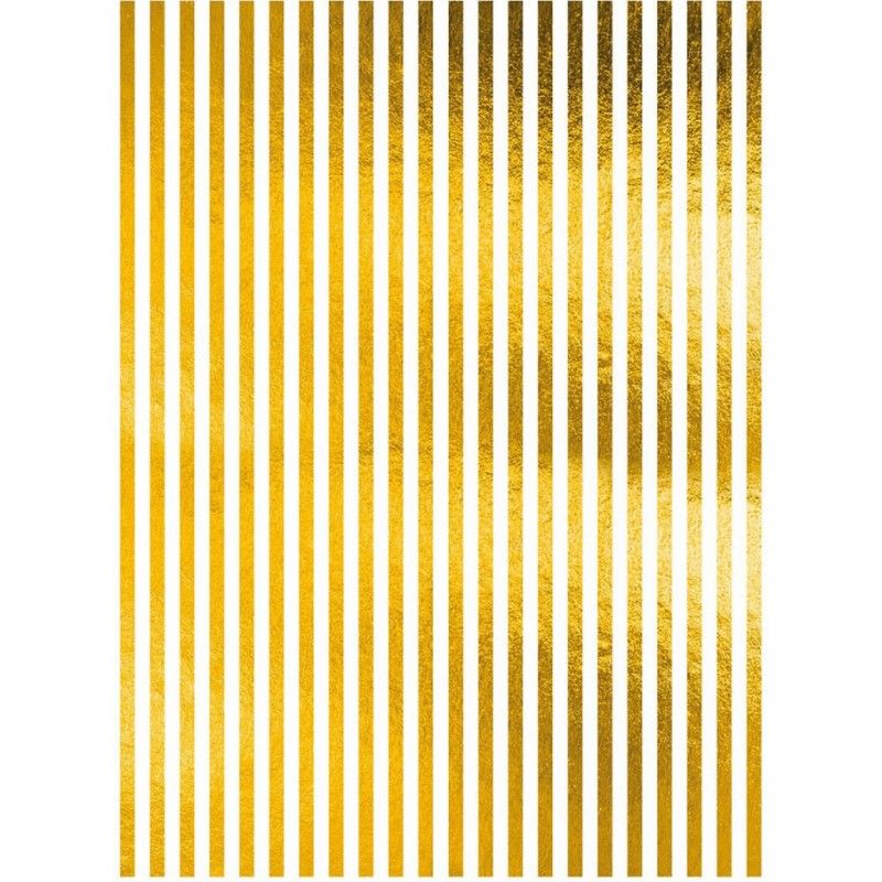 Papel de Arroz Fondo ORO LINEAS 30x41cm