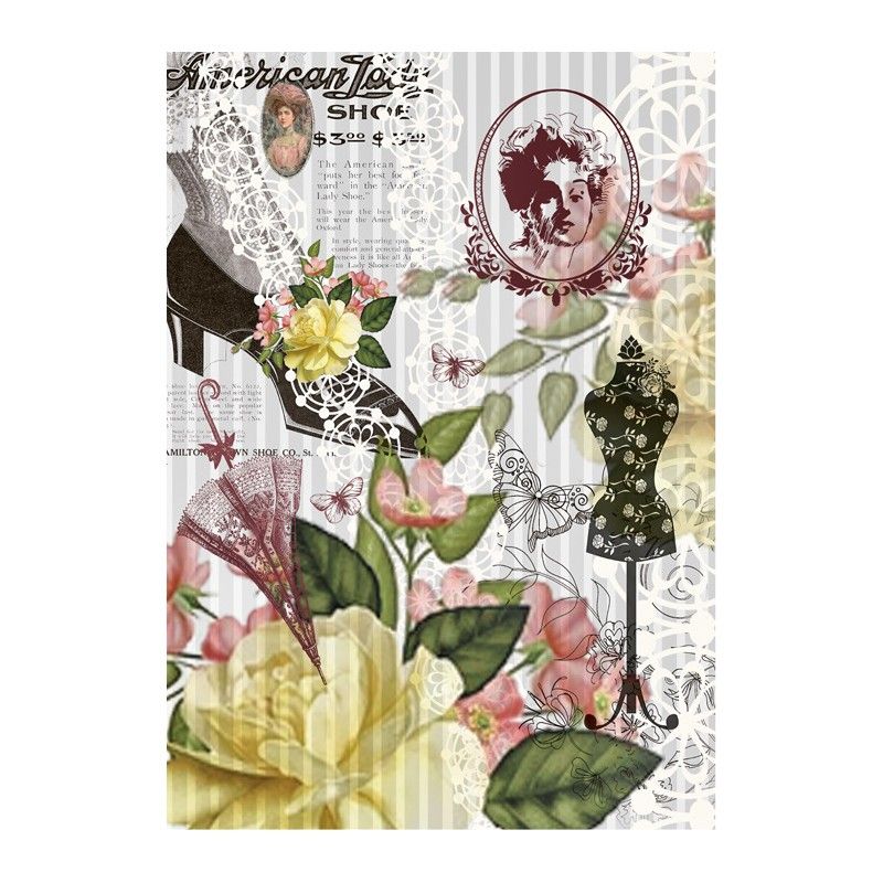 Papel de Arroz LADY SHOE 30x41cm