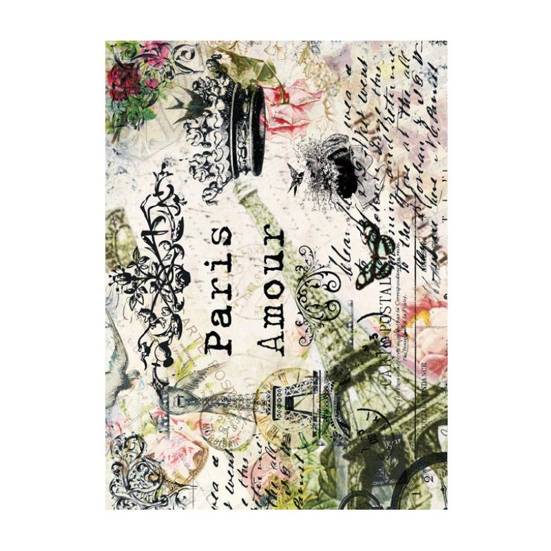 Papel de Arroz PARIS AMOUR 30x41cm