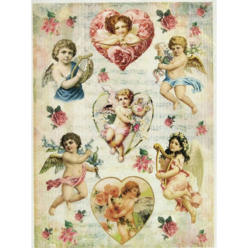 Papel arroz ANGELITOS 30x41cm