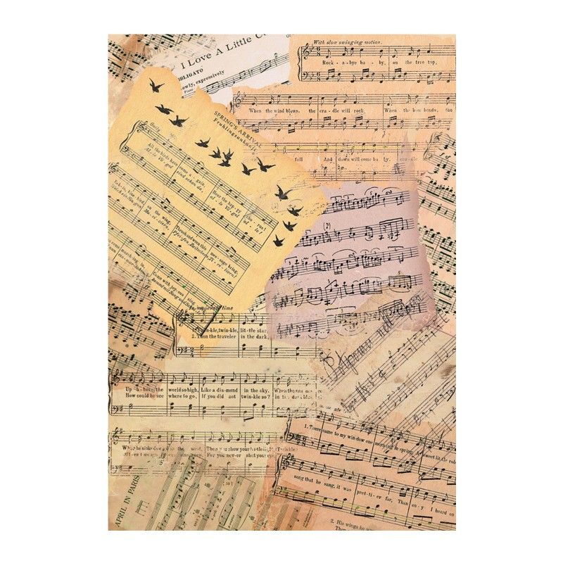 Papel de Arroz PARTITURAS 30x41cm