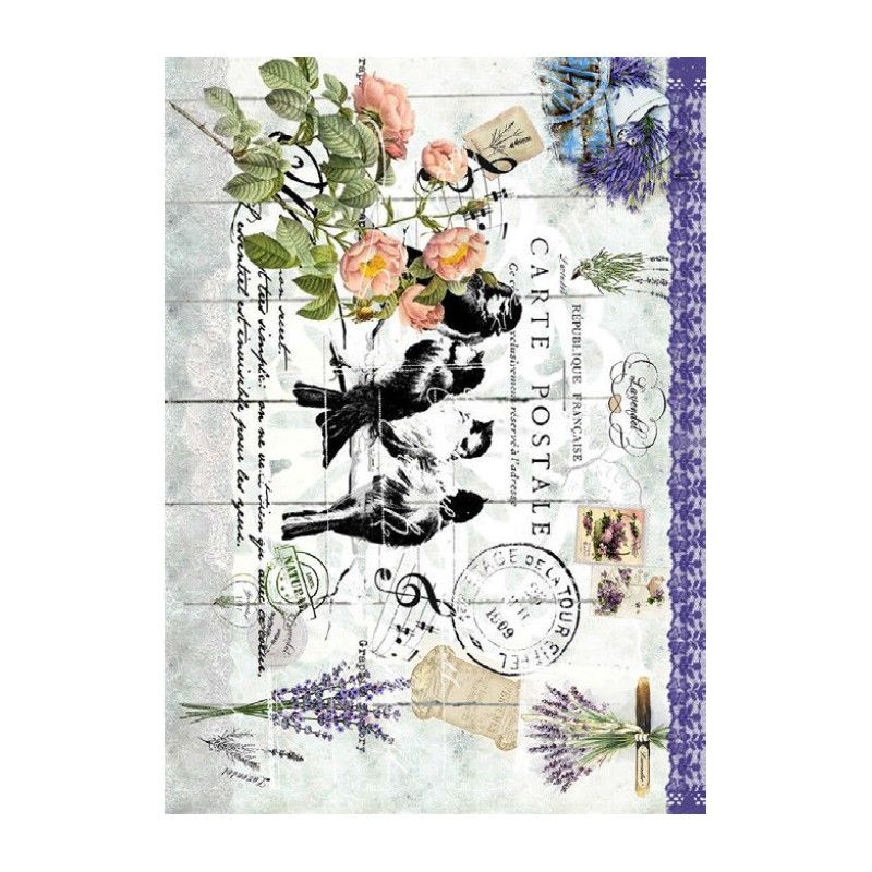 Papel de Arroz CARTE POSTALE 30x41cm