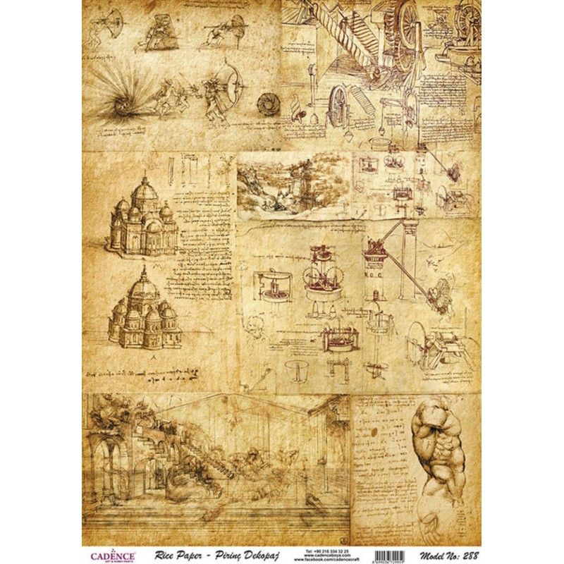 Papel de Arroz DA VINCI 30x41cm