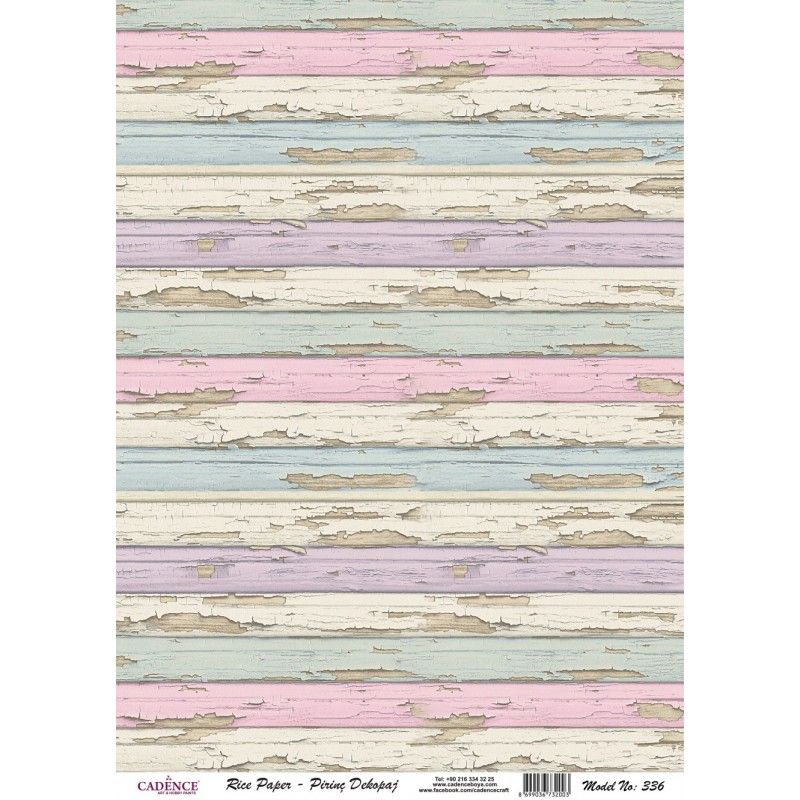 Papel de Arroz MADERA SHABBY CHIC 30x41cm