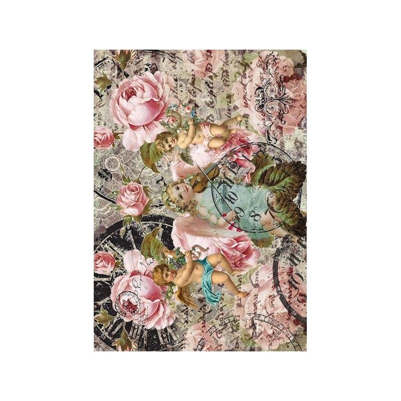 Papel arroz ANGELES SHABBY 30x41cm