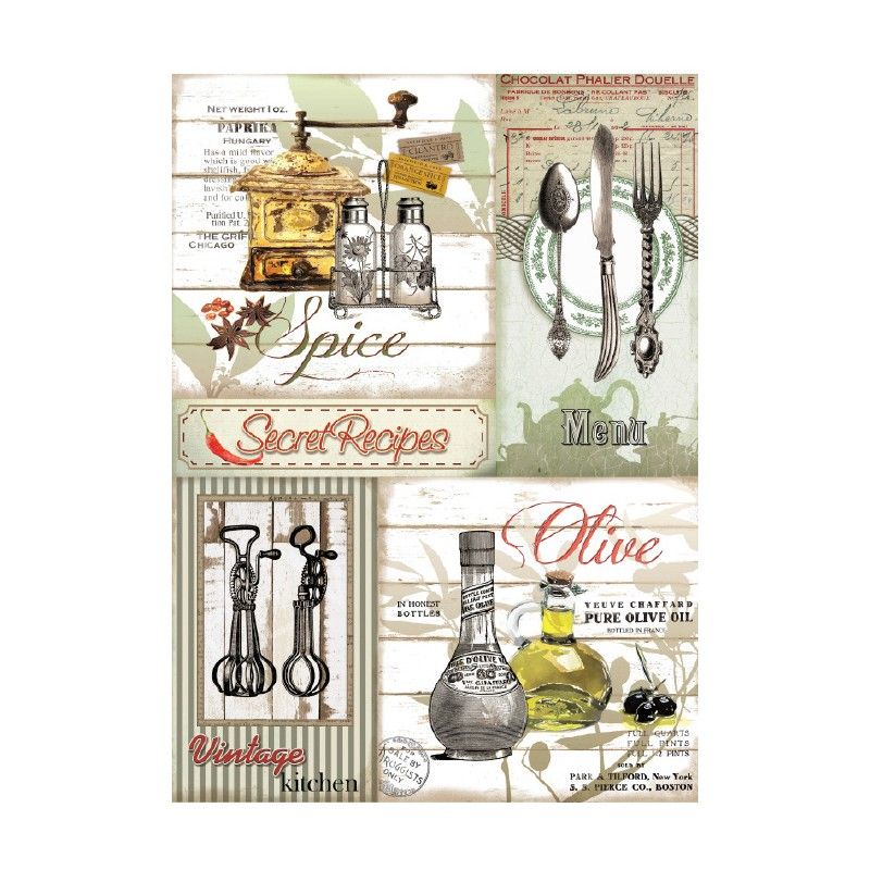 Papel de Arroz SECRET RECIPES 30x41cm