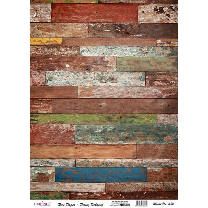 Papel de Arroz MADERA ENVEJECIDA 30x41cm