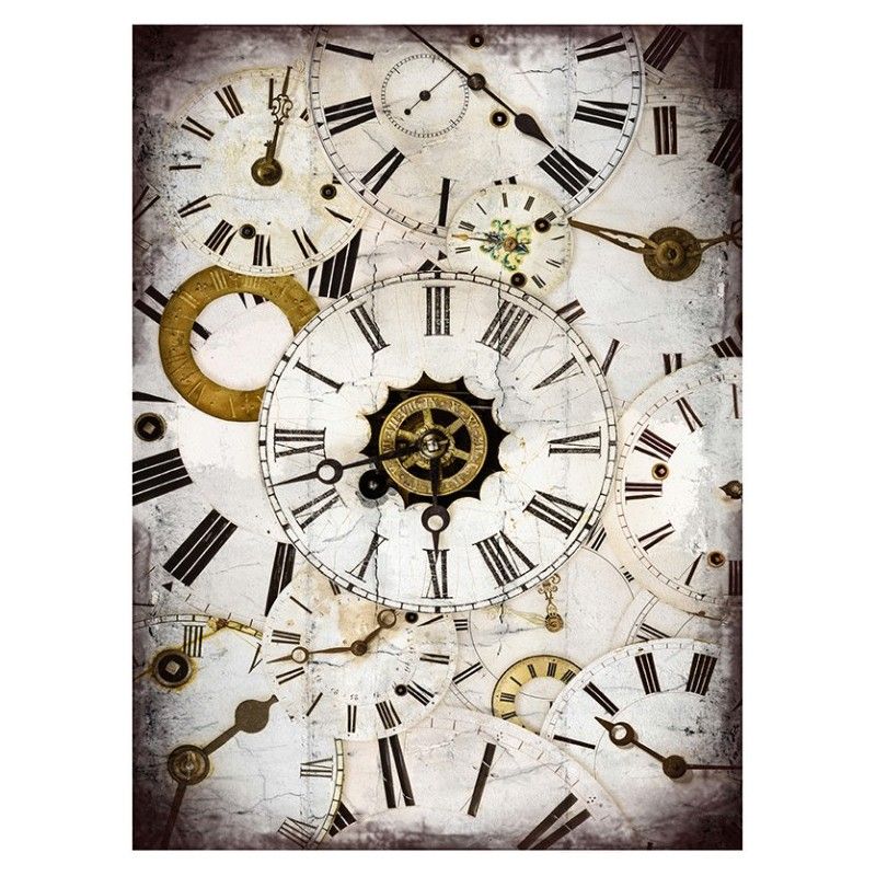 Papel arroz ESFERAS RELOJ Cadence A3