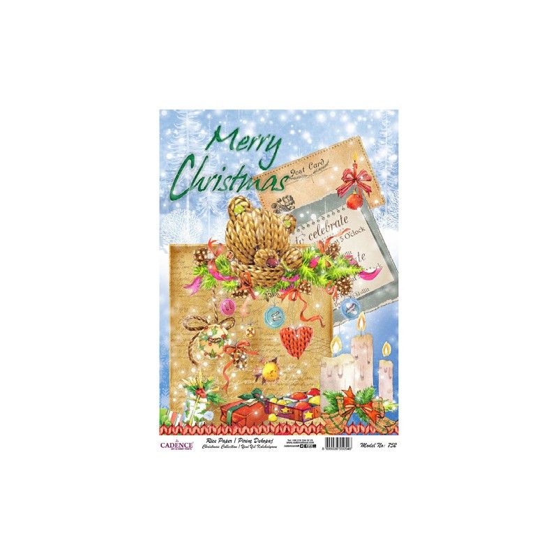 Papel de Arroz NAVIDAD 30x41cm