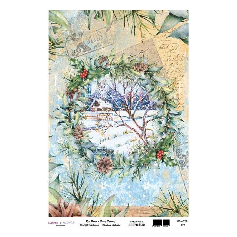 Papel arroz Cadence A3 Nº 893