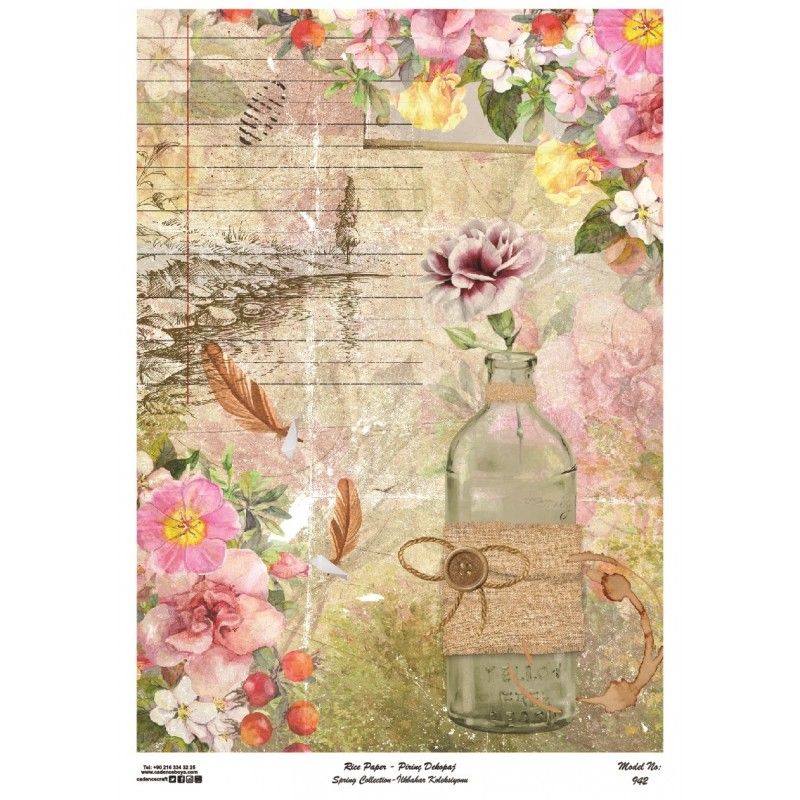 Papel arroz Cadence A3 Nº 942