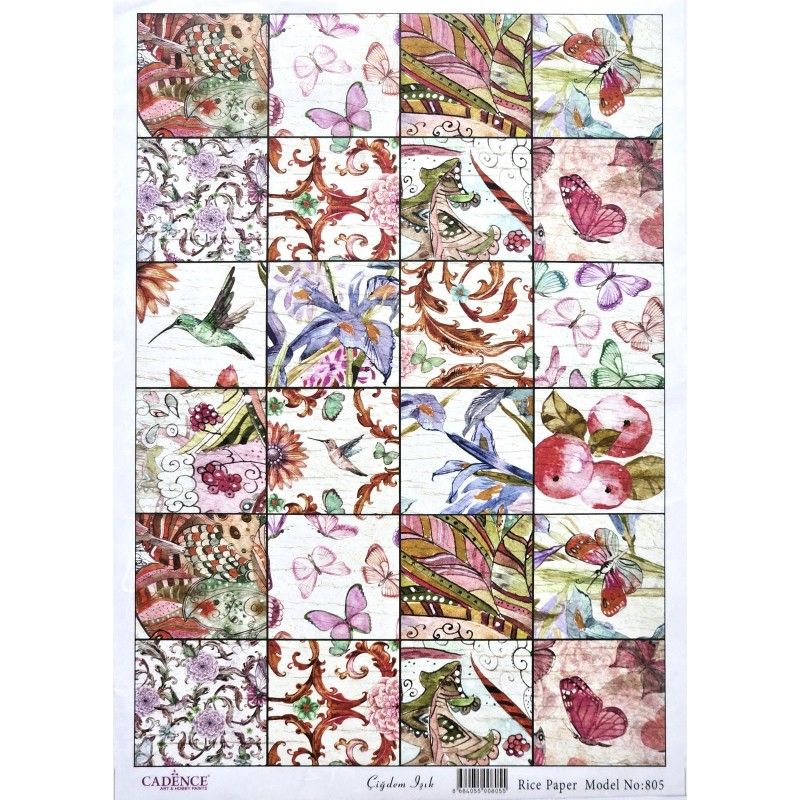 Papel arroz DreamArt Cadence A3