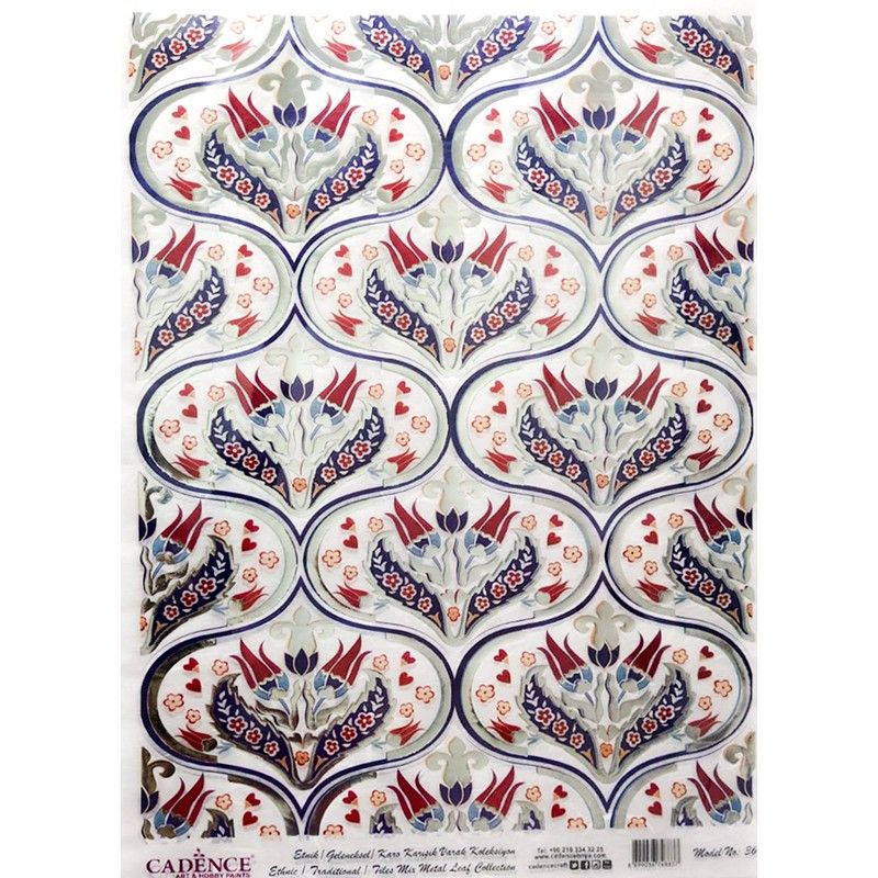 Papel de Arroz Ethnic PLATA 30x41cm