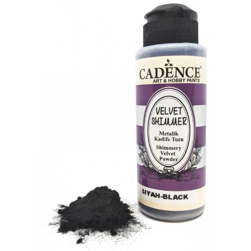 Velvet Shimmer Powder Preto Cadence 120ml