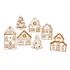 SET 7 CASAS + ARVORES 13.5-21X0.3CM MDF BRANCO