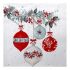 Guardanapo BERRY BAUBLES WHITE 30x30cm