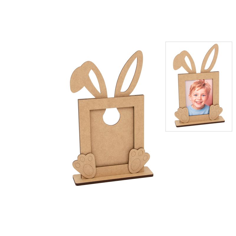 KIT P. FOTO COELHO 17X29.7X0.3CM MDF C/ BASE