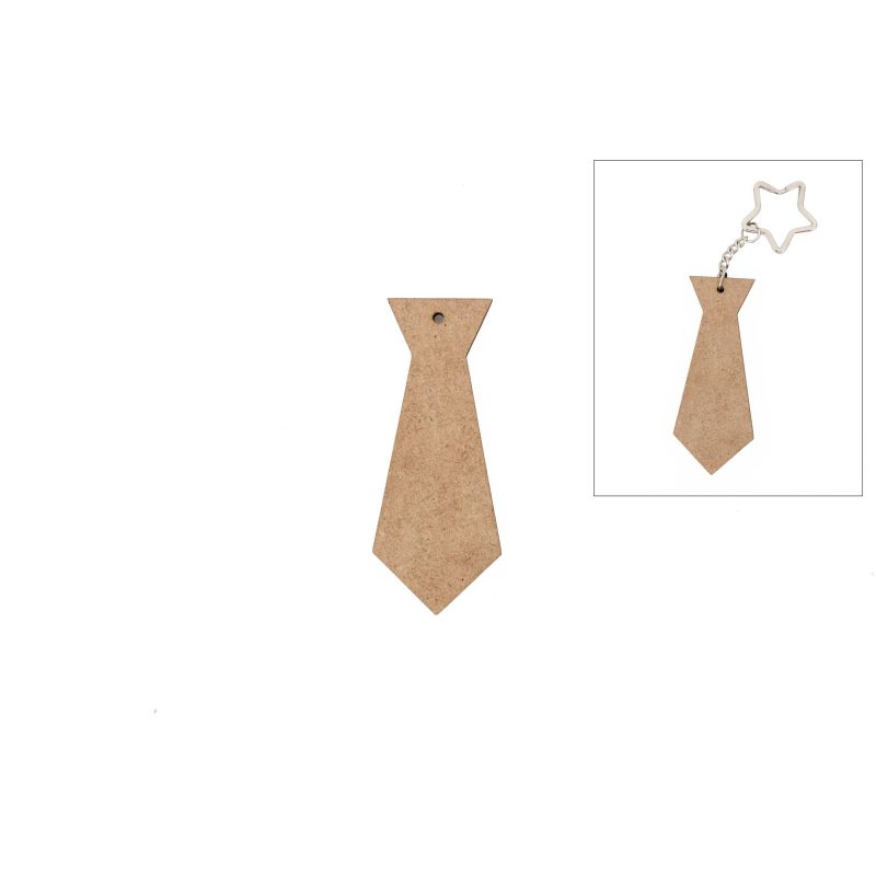 SET 12 GRAVATAS 3.7X9X0.5CM MDF