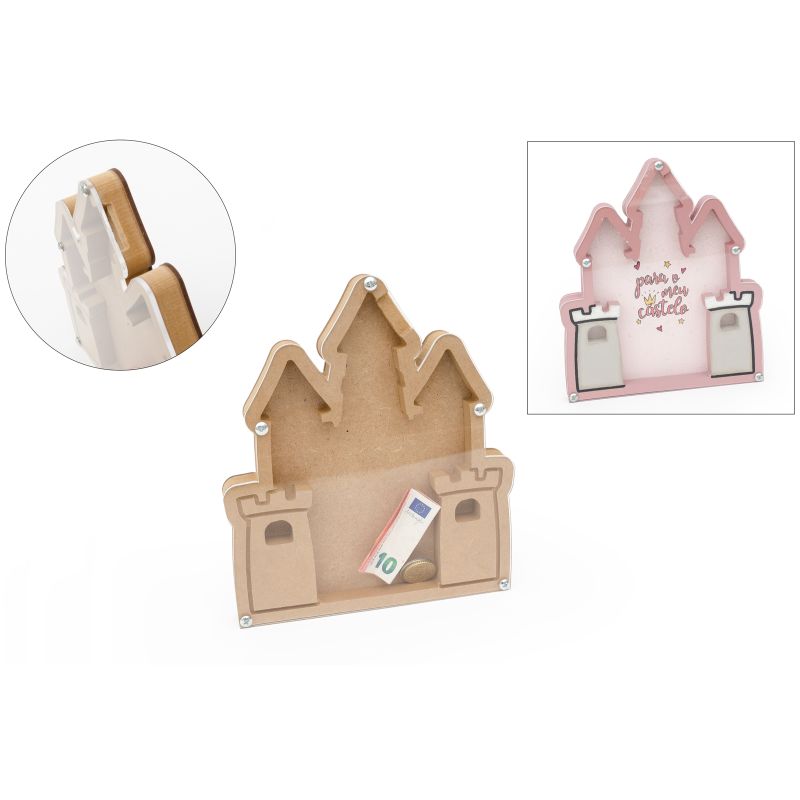 KIT QUADRO MEALHEIRO CASTELO 20.2X23X1.6CM MDF