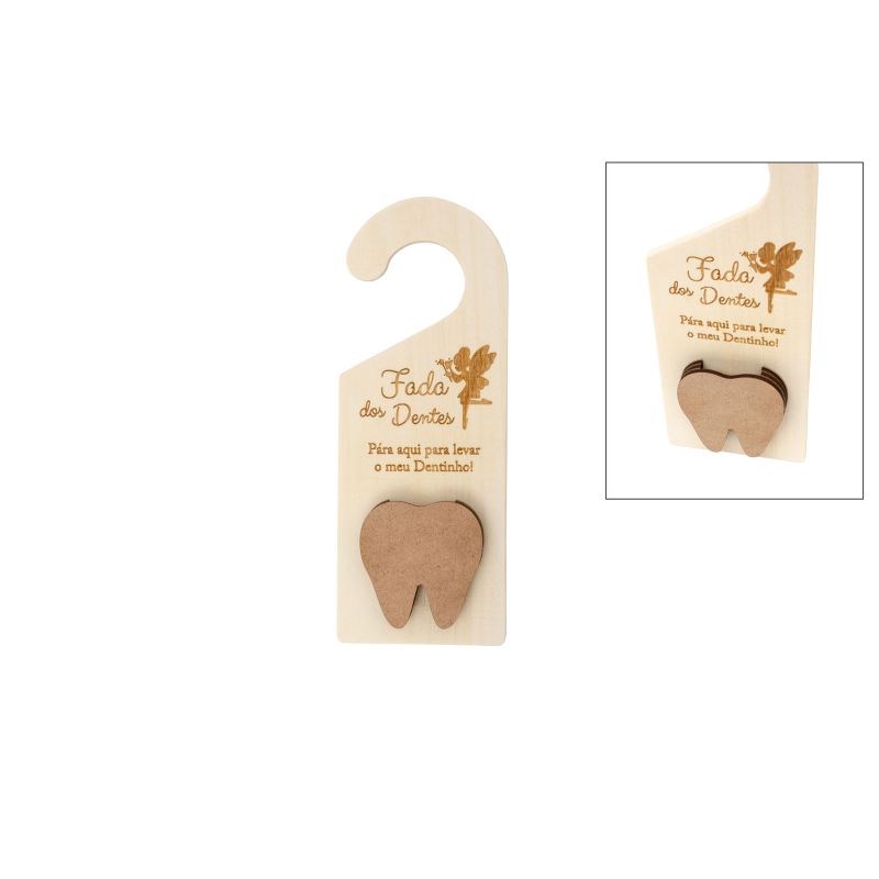 SET 6 PLACAS PORTA FADA DOS DENTES 9.5X25X0.6CM