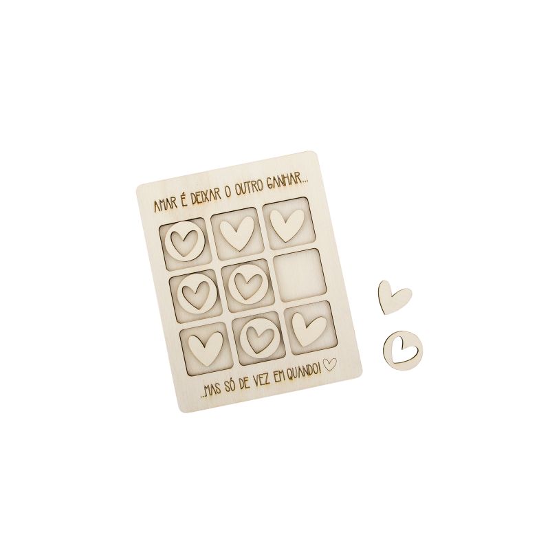 SET 2 JOGOS DO GALO NAMORADOS 12X15X0.4CM CHOUPO