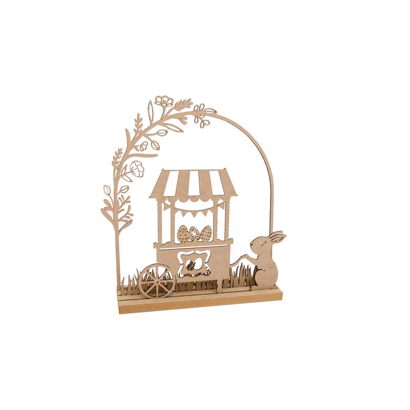 CENÁRIO PÁSCOA 30X8X35.3X0.3CM MDF