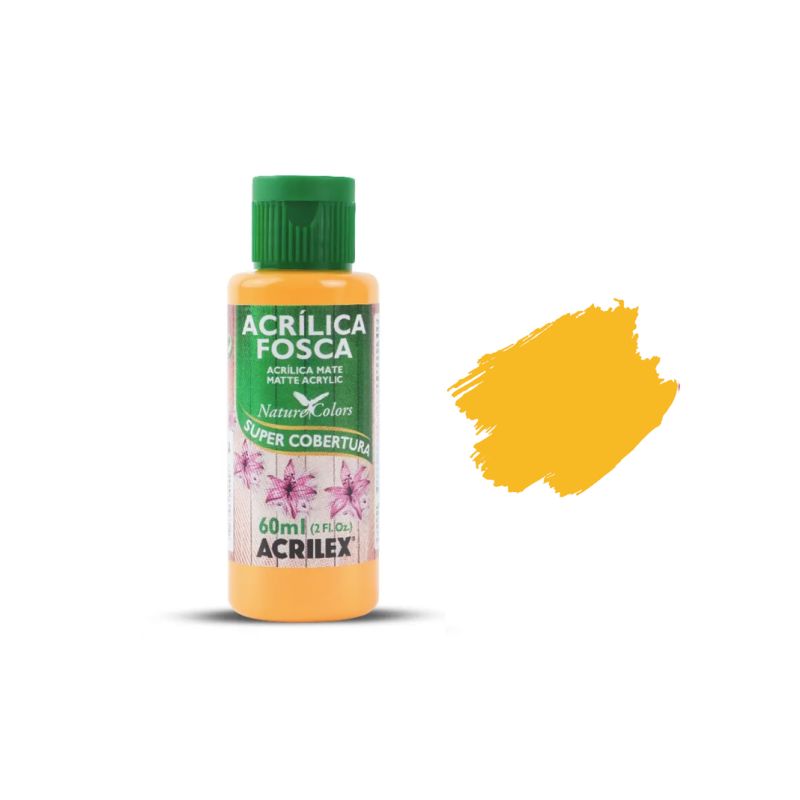 Tinta Acrílica Fosca Amarelo Ouro