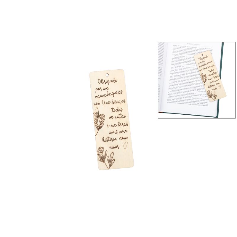 SET 6 MARCADORES LIVRO 5X14X0.3CM CHOUPO