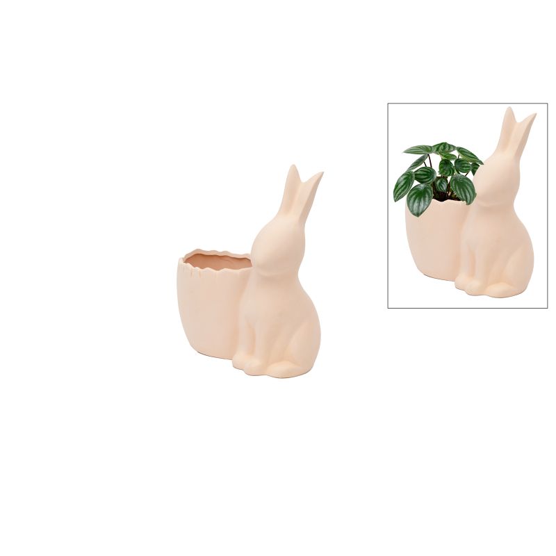 CACHE POT COELHO 14X15CM