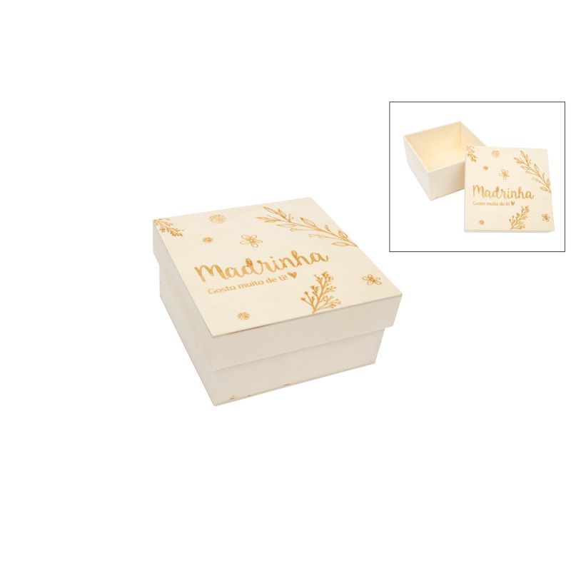 CAIXA MADRINHA 16X16X8CM
