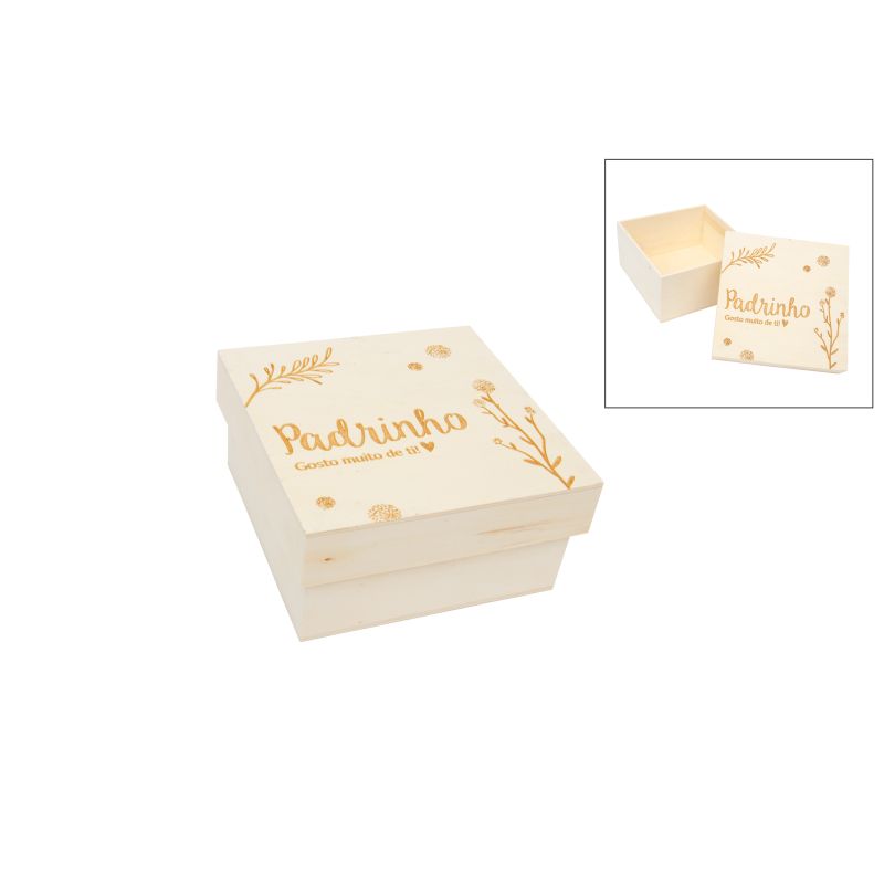 CAIXA PADRINHO 16X16X8CM
