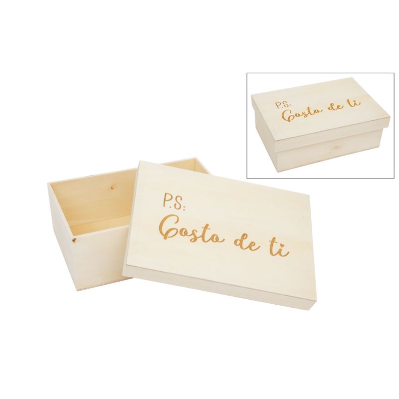 CAIXA GOSTO DE TI 22X15X8CM