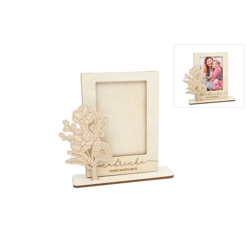 KIT P. FOTO MADRINHA 15X20X0.3CM CHOUPO C/BASE