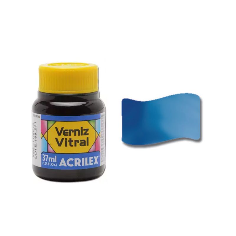 Tinta Vitral Azul da Prussia