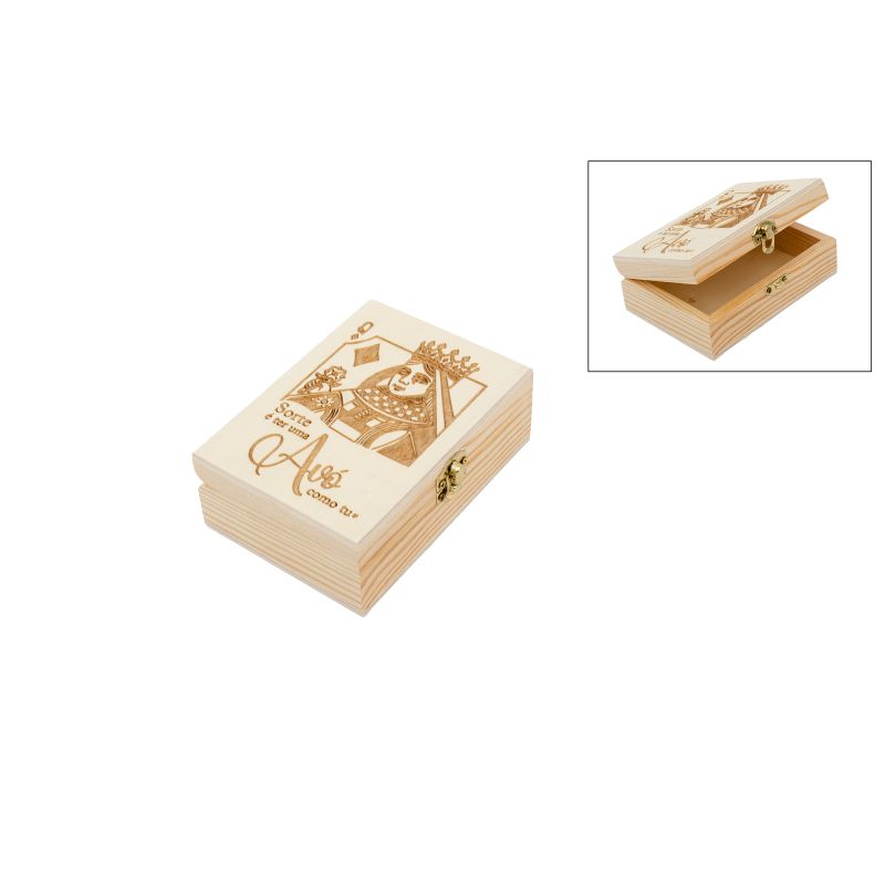 SET 4 CAIXAS AVÓ 12X8.5X4.5CM P/1 BARALHO CARTAS