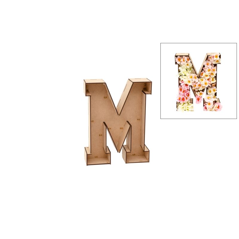KIT LETRA M 23X7.3X30X0.3CM MDF