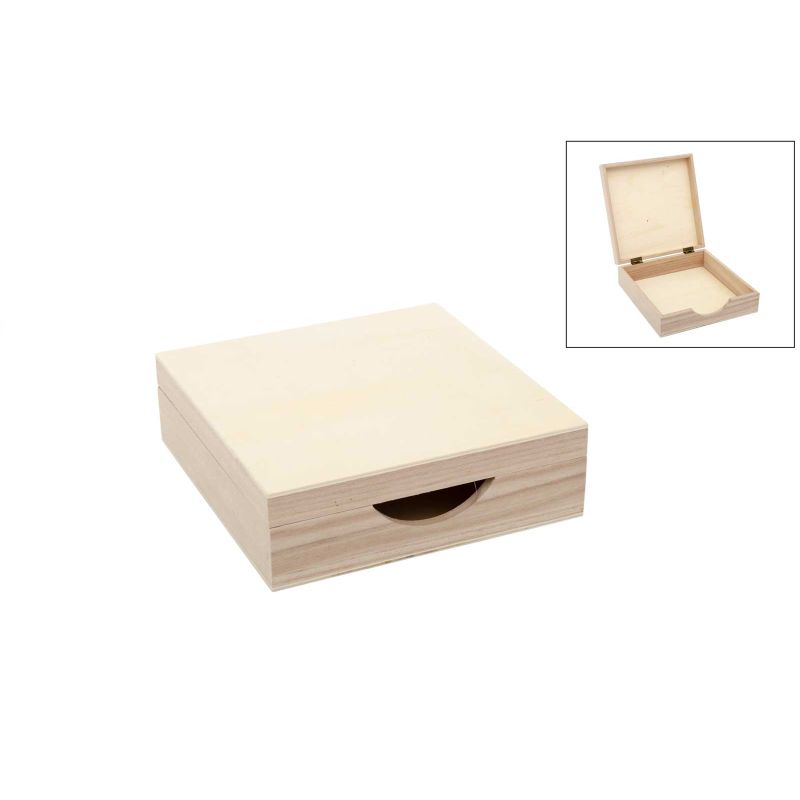 CAIXA P/GUARDANAPOS 20X20X6.5CM