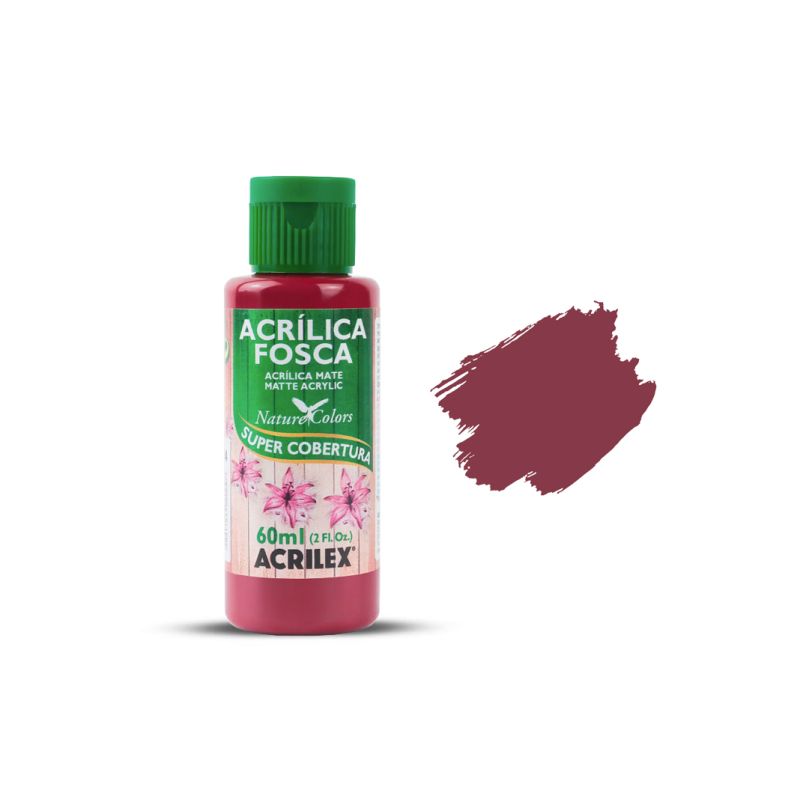 Tinta Acrílica Fosca Cereja