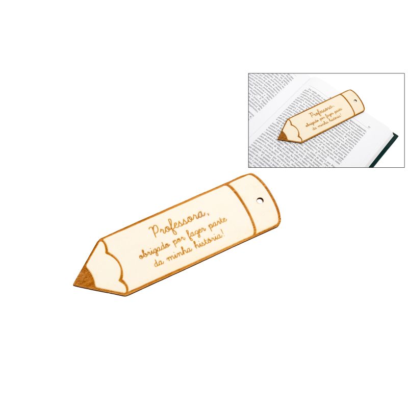 SET 12 MARCADORES LIVRO LAPIS PROFESSORA 14X4.2X0.3CM CHOU