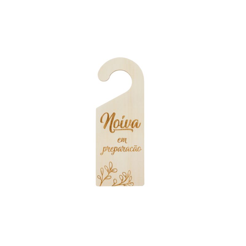 SET 6 PLACAS PORTA NOIVA 9.5X25X0.6CM