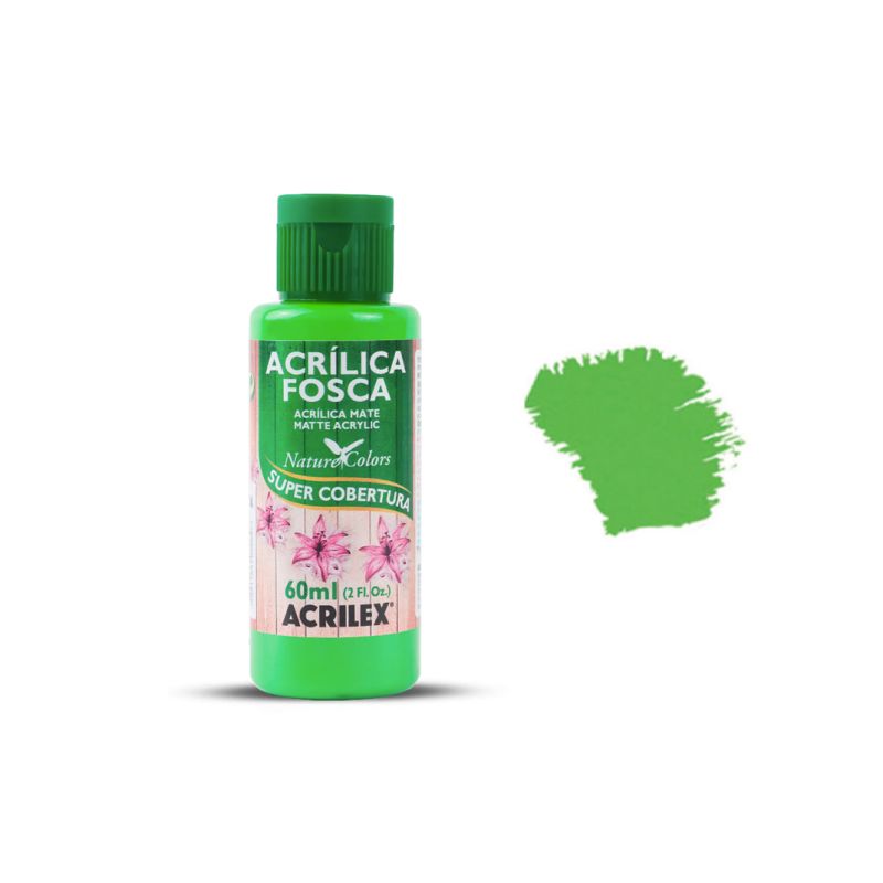 Tinta Acrílica Fosca Verde Folha