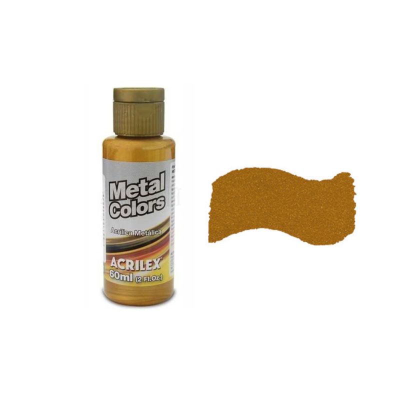 Tinta Acrílica Metal Ouro Velho