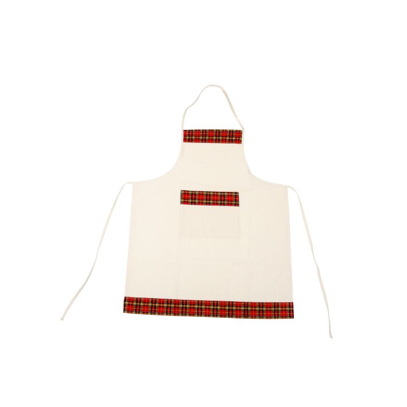 AVENTAL DE COZINHA 62.5 X 75 /100CM XADREZ VERMELHO 2034N