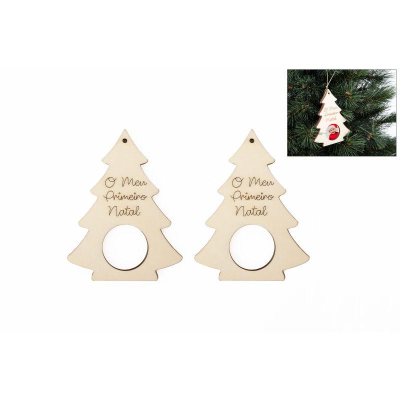 SET 12 P. FOTOS ARVORE NATAL 7.6X10X0.3CM CHOUPO