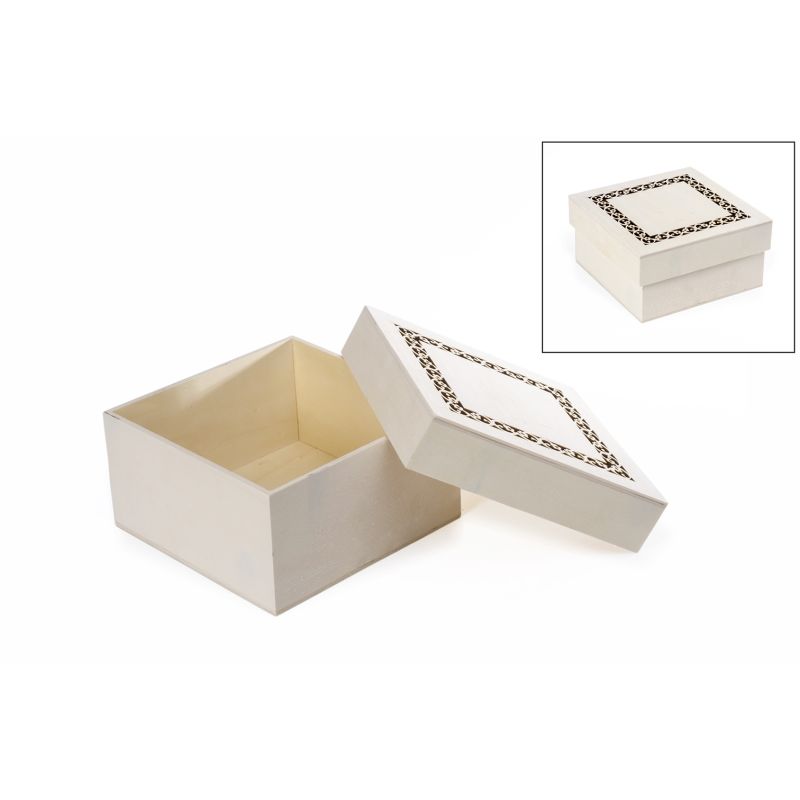 CX C/TAMPA RENDILHADA 16X16X8CM