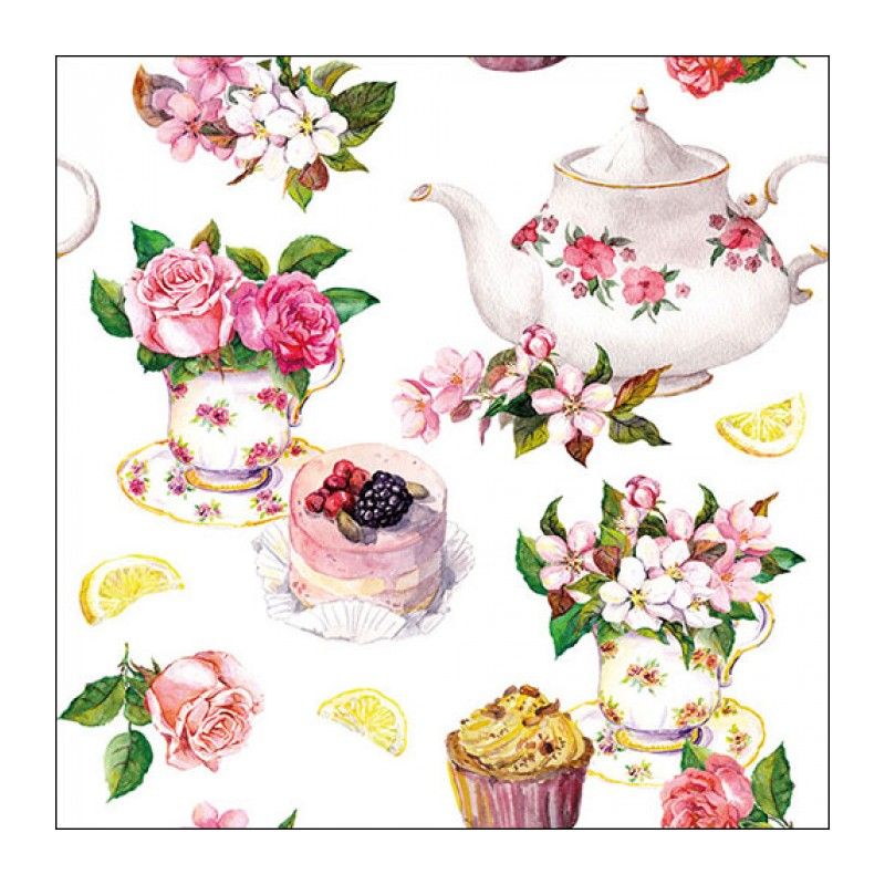 Guardanapo FLOWER IN TEACUP 30x30cm